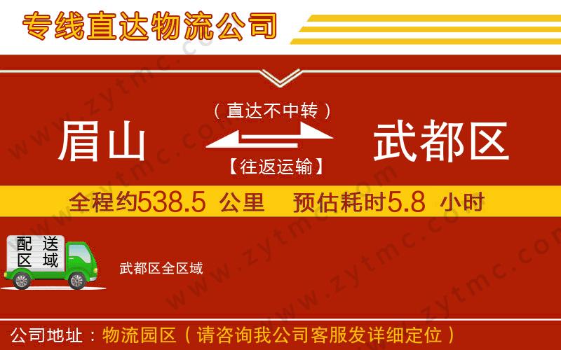 眉山到武都區(qū)物流專(zhuān)線(xiàn)