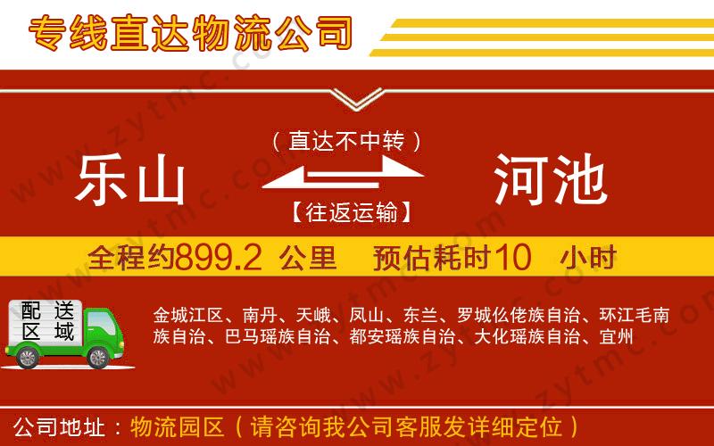 樂(lè)山到河池物流公司