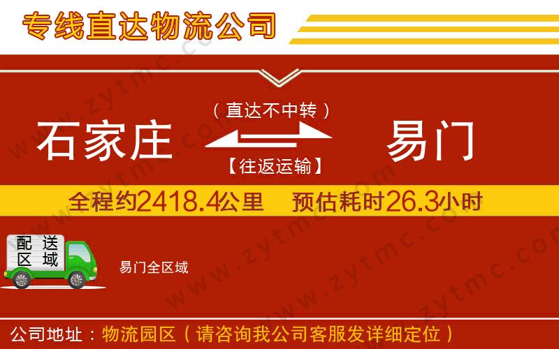 石家莊到易門(mén)物流專線